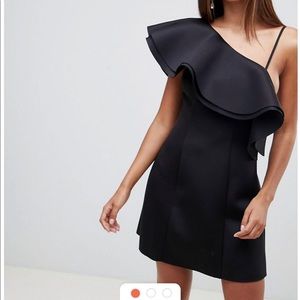 One shoulder mini dress